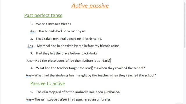 ACTIVE PASSIVE-8 LEARN CHANGE THE VOICE OF PAST PERFECT TENSE EASILY смотреть онлайн