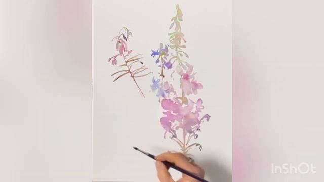 Акварель, полевые цветы. #aquarelle #painting #watercolor #art #живопись #watercolourpainting смотреть онлайн