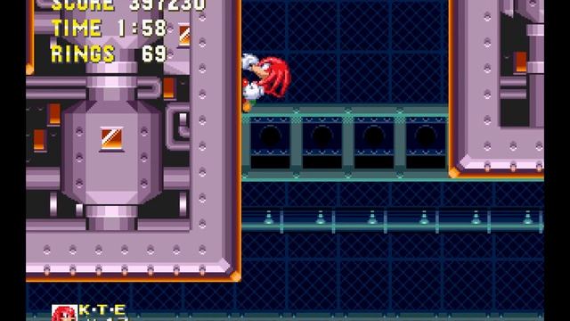 Saturn Sonic Jam - Sonic & Knuckles - Knuckles Playthrough Normal Mode