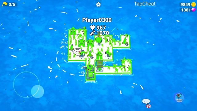 War of Rafts: Crazy Sea Battle - Gameplay Walkthrough Part 27 Raft Army Commander (Android,iOS) смотреть онлайн