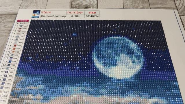 ЯХТА ПОД ЛУНОЙ! Готовая работа! Алмазная мозаика. Diamond embroidery смотреть онлайн