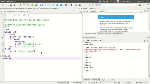 Python desde Cero: ¿Cómo regresar al inicio de un ciclo While? (Continue/Pass) смотреть онлайн