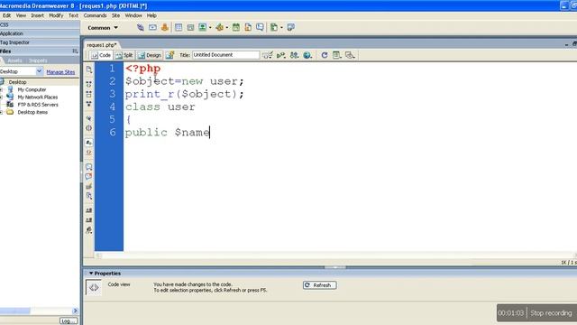 PHP Tutorial in Hindi 28- Introduction Oops Class Method with Example смотреть онлайн