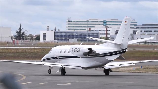 Air Hamburg Cessna 560XLS Citation Excel + Taking Off from Toulouse Blagnac Airport смотреть онлайн
