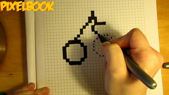 РИСУНКИ ПО КЛЕТОЧКАМ-КАК НАРИСОВАТЬ ОЧЕНЬ КРАСИВУЮ ВИШЕНКУ?HOW DRAW A BEAUTIFUL CHERRY? Pixelbook смотреть онлайн