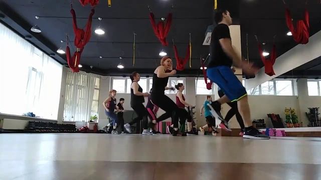 Танцевальный класс, аэробика. Aero dance 2019. смотреть онлайн
