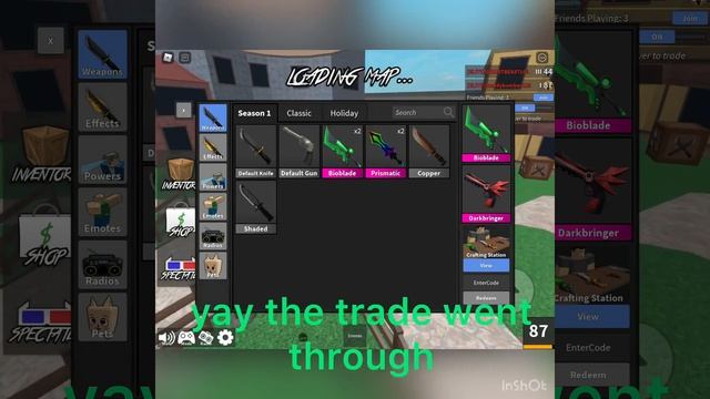 Trading dark bringer in ROBLOX mm2 смотреть онлайн