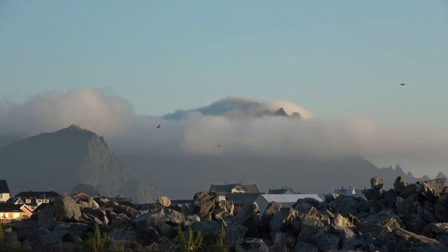 Norway. Andenes. Where is created clouds? Норвегия. Анденес. Где образуются облака? смотреть онлайн
