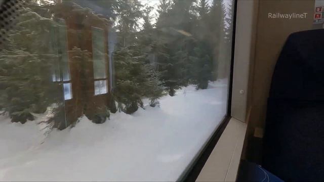 Train to Harrachov from Poland to the Czech Republic. The best Czech winter resort. смотреть онлайн