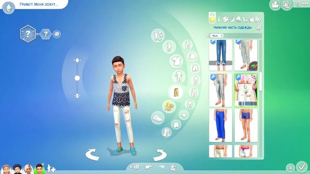 Раздача детской одежды и причесок The Sims 4 смотреть онлайн