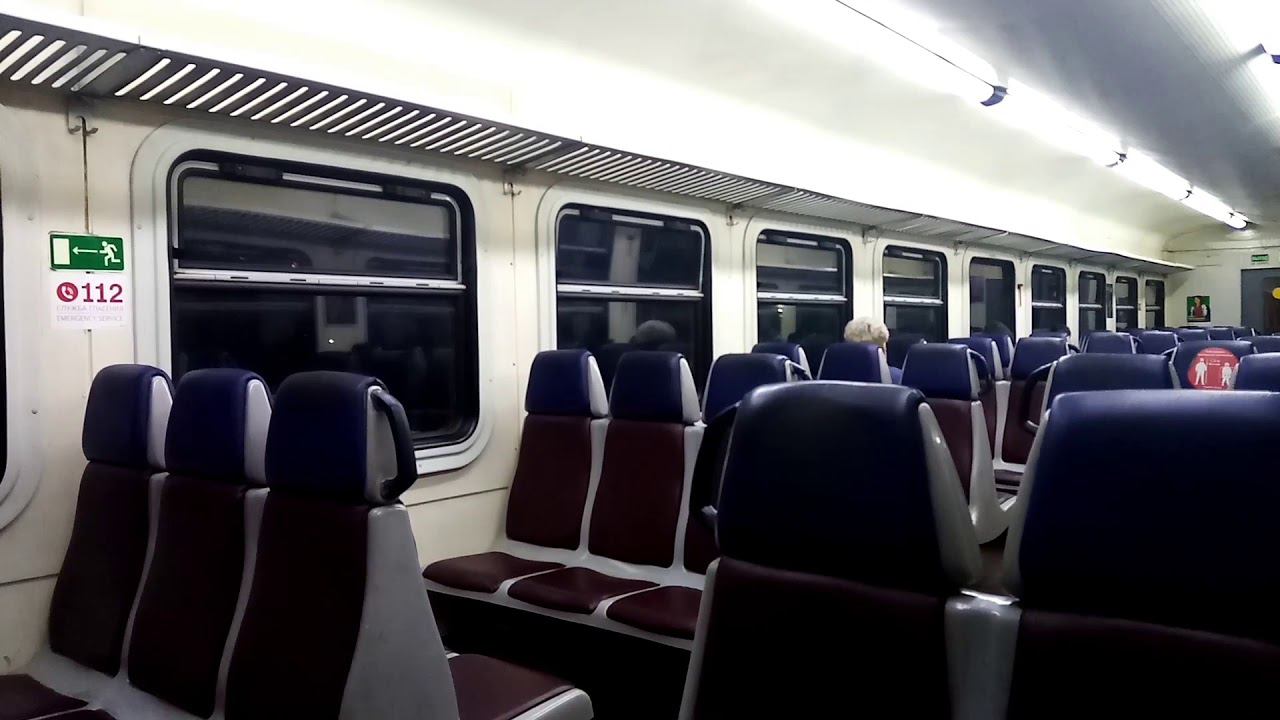 ЭД2Т 0035. Утро. Перегон Голутвин - Коломна + вечернее отправление со станции Коломна.