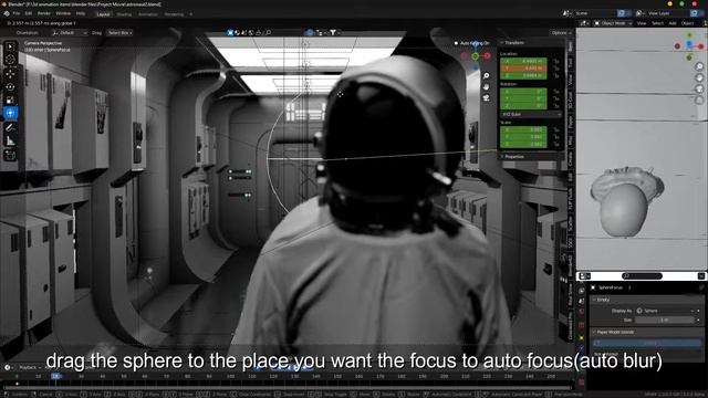 How to Auto Focus/Auto blur in blender easy tutorial смотреть онлайн