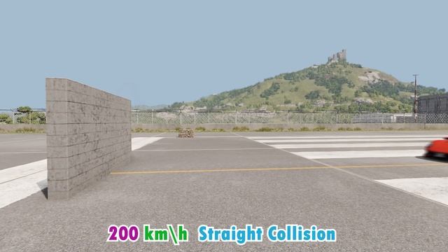 Ferrari speed 350 km\h vs Wall Crash Test #beamngdrive #crashtest смотреть онлайн
