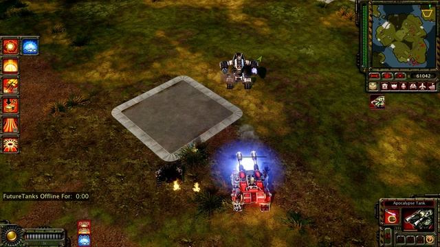 C&C Red Alert 3 - future tank x-1 versus apocalypse tank and two hammer tank смотреть онлайн