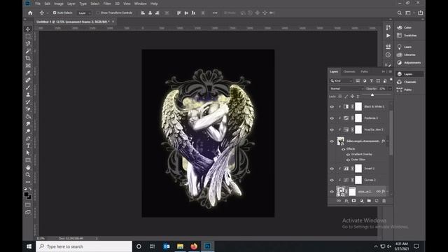 T-Shirt Design Tutorial - Metal Inspired Style - Photoshop Tutorial смотреть онлайн