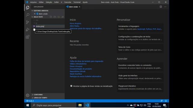 AMBIENTE DE DESENVOLVIMENTO PHP COM VISUAL STUDIO CODE смотреть онлайн