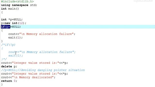 DMA program demo in C++ -Allocation memory to a variable dynamically смотреть онлайн