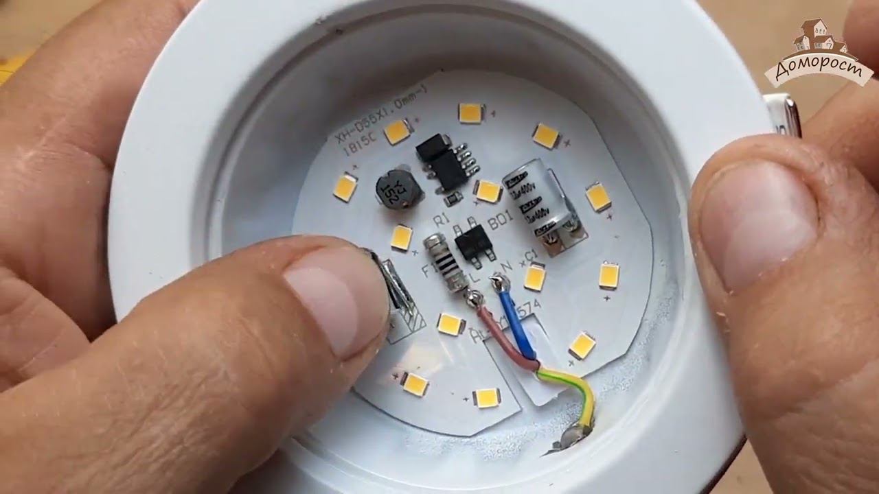 Что внутри IEK LED Downlight 7W и стоит ли использовать для натяжного потолка