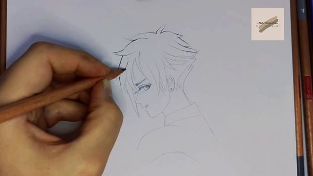 How To Draw Easy Anime Drawings, Drawing Miyamura Horimiya ?❤✍