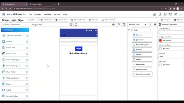 Create Login And SignUp Screen In Android Builder Using Firebase | App Development Tutorial [2023] смотреть онлайн
