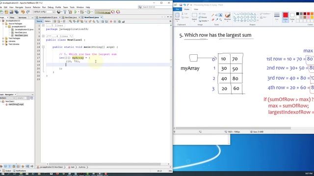 Java Tutorial 35 - Processing Two-Dimensional Arrays 2/3 (Remastered) смотреть онлайн