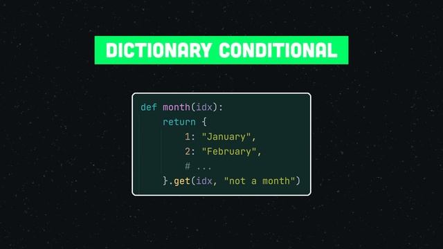 Write Shorter Conditionals (Using Dictionaries) | Python Snippets #4 смотреть онлайн