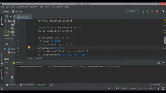 Python PyQt5 Absolute layout смотреть онлайн