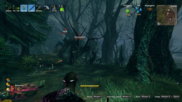 Valheim Troll versus Abomination смотреть онлайн