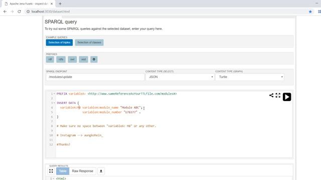 How to add data using SPARQL (Apache Jena Fuseki) смотреть онлайн