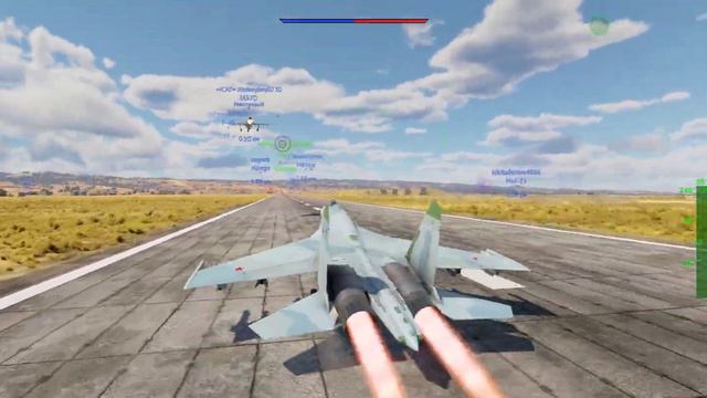 War Thunder DLSS и без него СУ-27 ультра графика смотреть онлайн