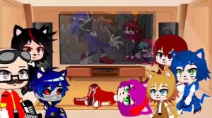 Sonic Characters React to {Friday Night Funkin VS Sonic.EXE 2.0 Mod} Sound Test Part 2/2