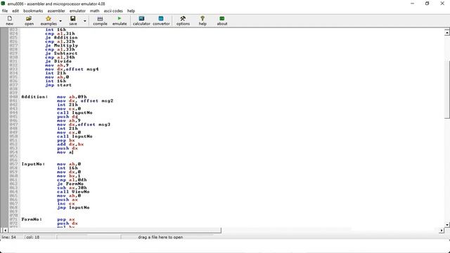 Simple Calculator Using Assembly Language смотреть онлайн