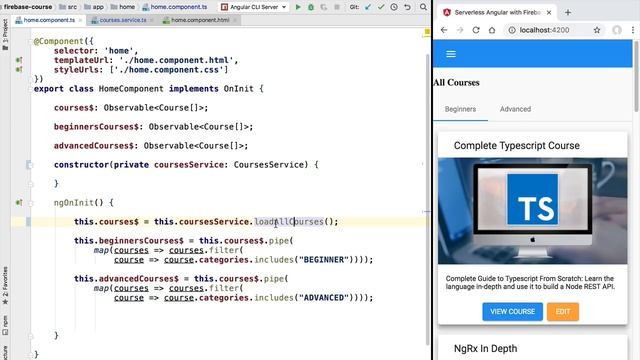? AngularFire Observable Streams - Real-time Updates смотреть онлайн