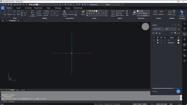 BricsCAD How To Change Crosshair Size смотреть онлайн