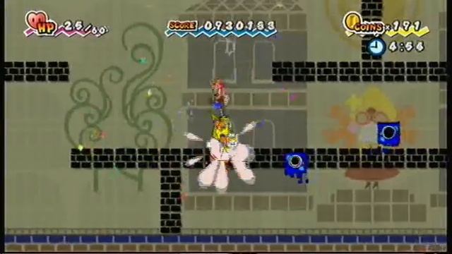 Super Paper Mario - WALKTHROUGH - Sid. of Aftergame - Flipside Pit of 100 Trials - Floors 61-70. смотреть онлайн