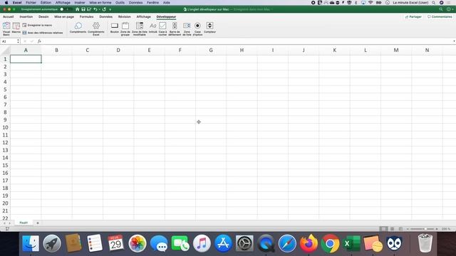 Comment utiliser L'ONGLET DÉVELOPPEUR dans EXCEL (APPLE MAC) смотреть онлайн