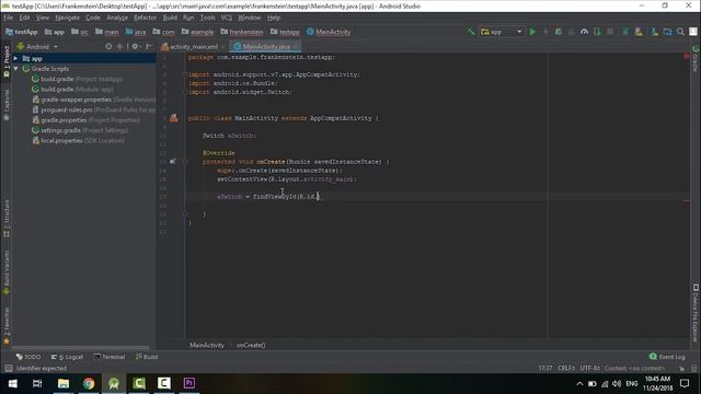 Learn android app development - Switch in android & setOnCheckedChangeListener - Master Android App смотреть онлайн