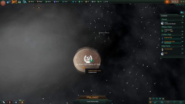 Stellaris: Utopia - United Galactic Soviets - Ep 1 смотреть онлайн