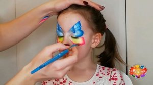 Аквагрим для начинающих / Бабочка