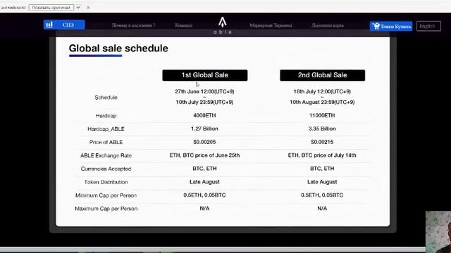 ABLE Project Ico и roadmap смотреть онлайн