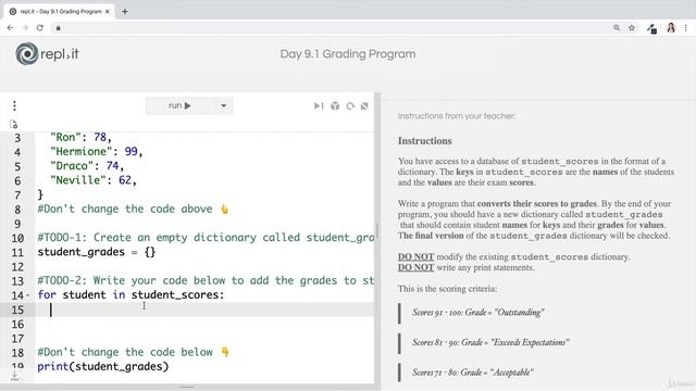 [Interactive Coding Exercise] Grading Program | 100 Days of Code: The Complete Python Pro Bootcamp смотреть онлайн