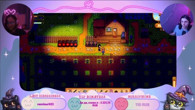 Играем с женой в Стардью с модами (Stardew Valley Expanded,ridgeside Village) РАЗГОВОРНЫЙ СТРИМ(4)
