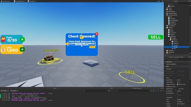 Creating Daily Rewards! Roblox Studio Simulator Guide Episode 17 смотреть онлайн