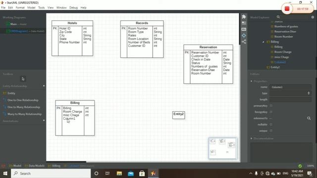 How to make ER diagram in staruml //Software engineering// ||Hindi|| смотреть онлайн