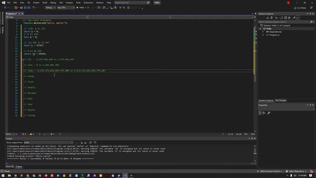 C# Data Types смотреть онлайн