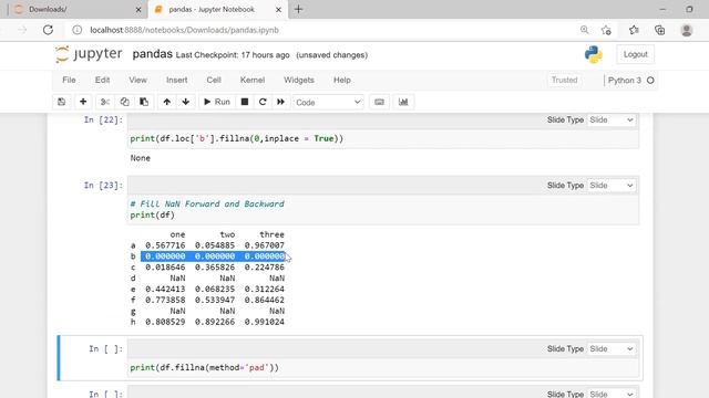Handling Missing Values in Data Frame | Data Frame | Pandas | Pandas Tutorial смотреть онлайн