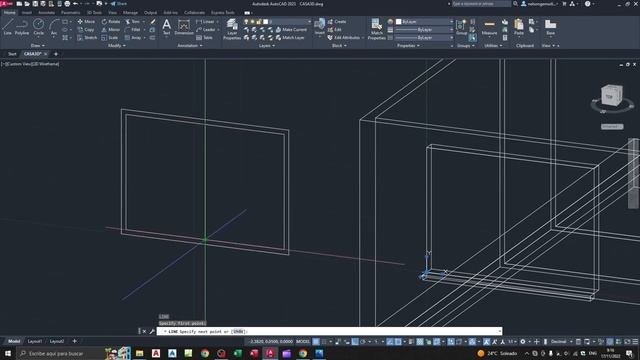 AUTOCAD 2023 - PLANO ARQUITECTONICO 3D - VIDEO 18 смотреть онлайн