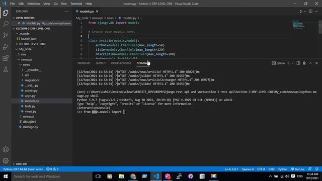 Django Data handling using Shell || python manage.py shell смотреть онлайн