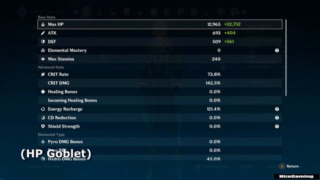 Neuvillette Hydro DMG Bonus Goblet VS HP Goblet - Genshin impact 4.1 смотреть онлайн