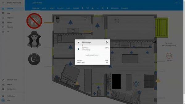 Home Assistant picture elements floorplan (overview)